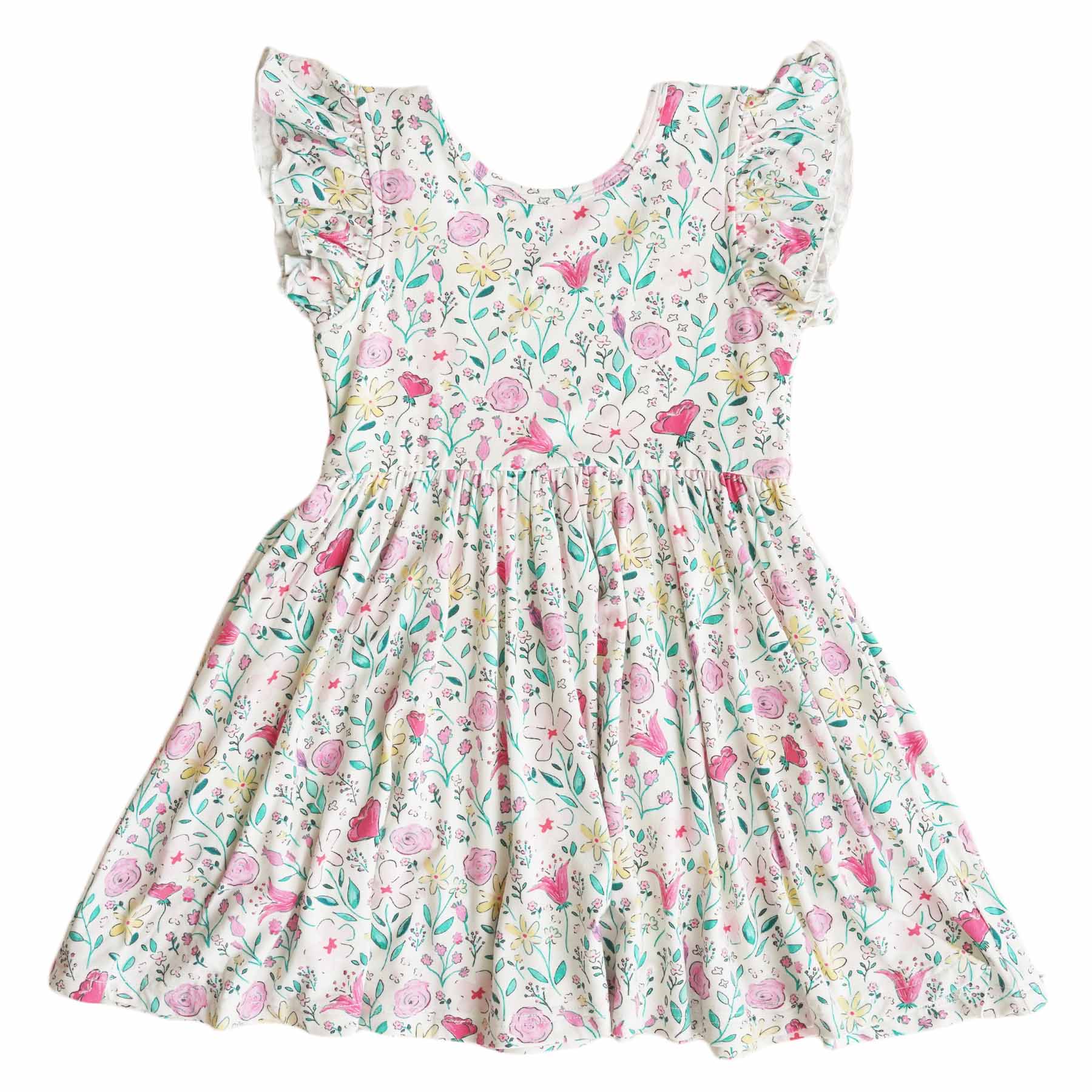Paris Ruffle Dress Ruffle Twirl Dress | Paris Petals – Caden Lane